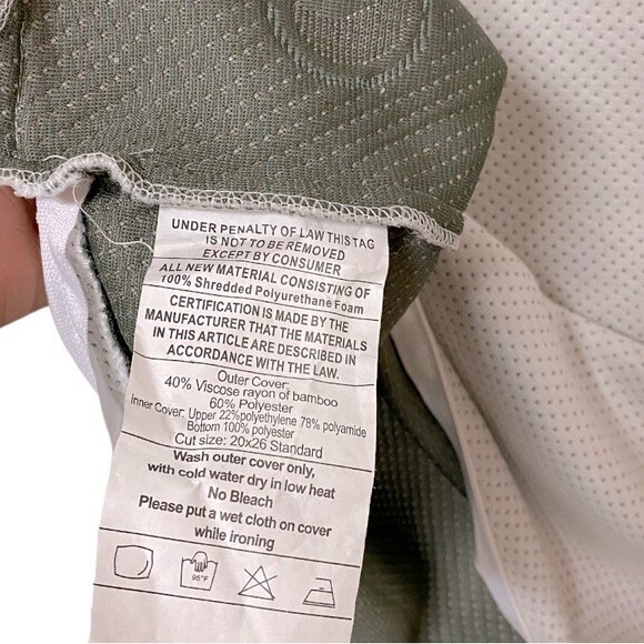 ComfEz Memory Foam Pillow Cover with Cooling Gel Pad Insert - Picture 12 of 12